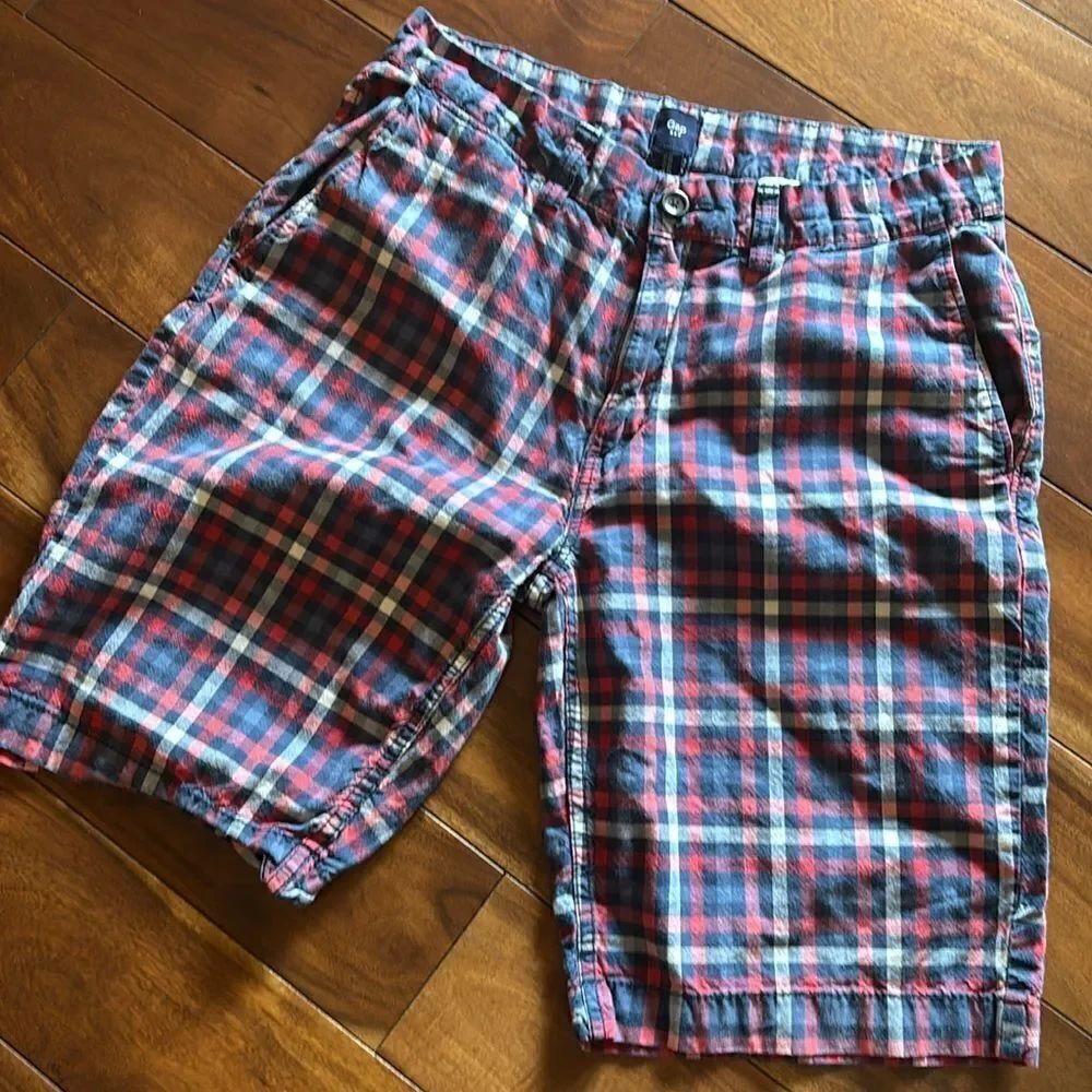Gap 2016 Cotton Plaid Shorts - 31 Waist